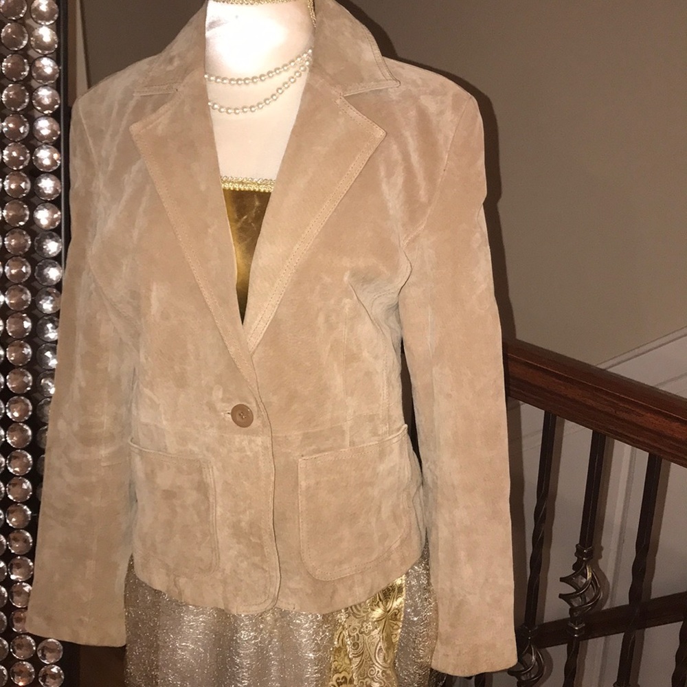 New York & Company Suede Jacket/Blazer